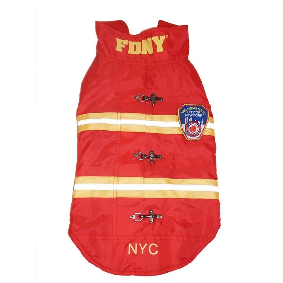 Royal Animals FDNY Reflective Dog Coat 🐶🐾🚒🚨 - Picture 6 of 7